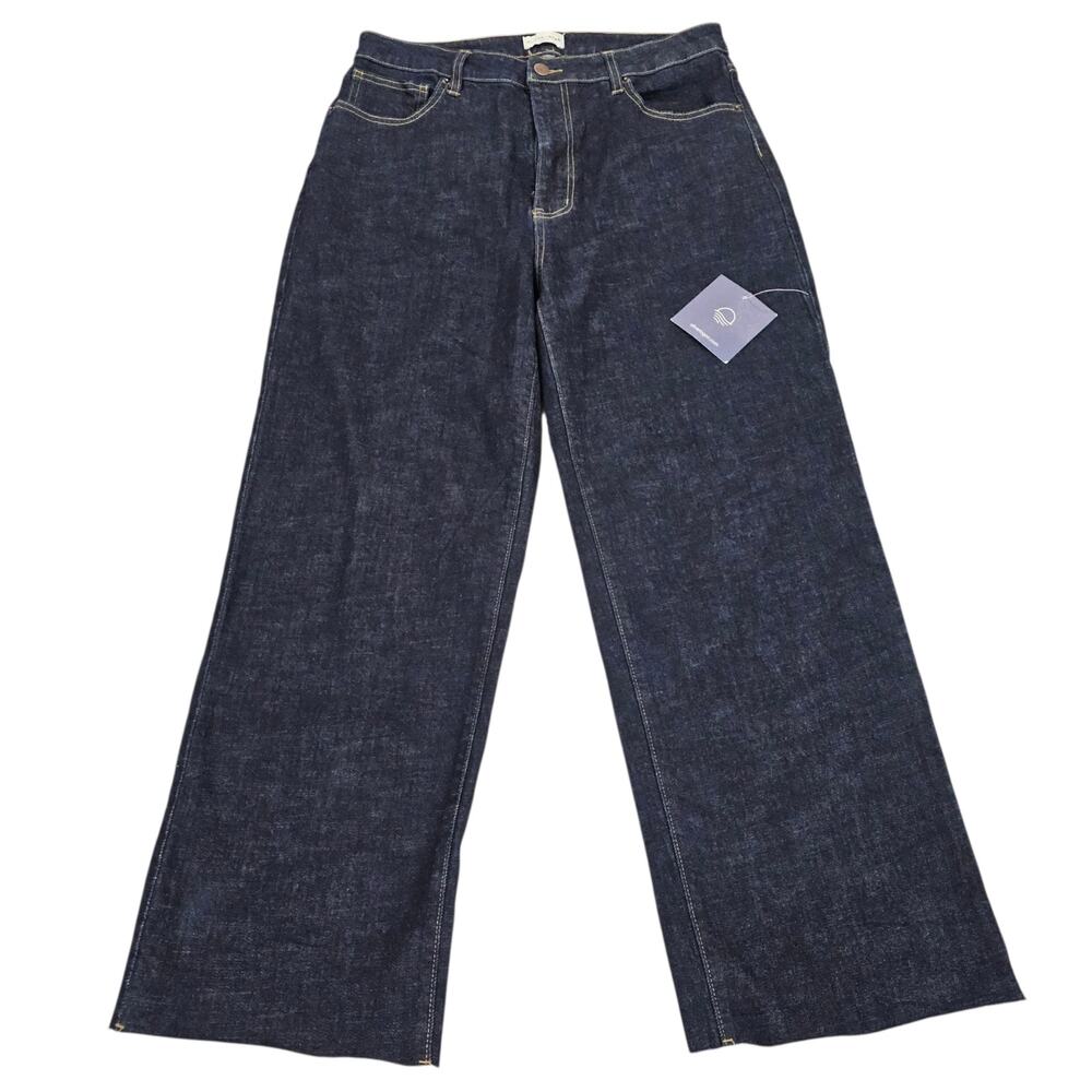 NWT Oliver Logan Jeans Womens Size 32 Aberdeen Wide Leg Cropped Casual Preppy